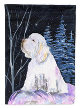 Load image into Gallery viewer, Clumber Spaniel Flag Canvas House Size