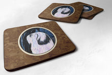 Load image into Gallery viewer, Tibetan Terrier Coasters - Set of 4 Lightweight Foam, Absorbent Drink Coasters