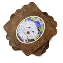 Load image into Gallery viewer, Coton de Tulear Coasters - Set of 4 Lightweight Foam, Absorbent Drink Coasters