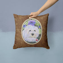 Load image into Gallery viewer, Coton de Tulear Throw Pillow - 14x14 Decorative Pillow – Art for Your Home &amp; Patio