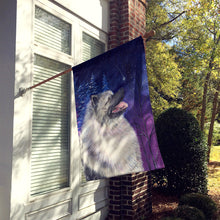 Load image into Gallery viewer, Starry Night Keeshond Flag Canvas House Size