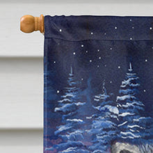 Load image into Gallery viewer, Starry Night Keeshond Flag Canvas House Size