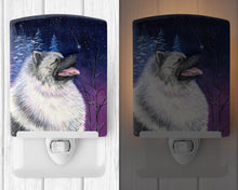 Load image into Gallery viewer, Starry Night Keeshond Ceramic Night Light SS8350CNL