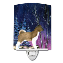Load image into Gallery viewer, Starry Night Akita Ceramic Night Light SS8352CNL