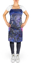 Load image into Gallery viewer, Starry Night Curly Coated Retriever Apron – Artist-Designed Kitchen, BBQ &amp; Craft Apron