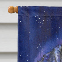 Load image into Gallery viewer, Starry Night Curly Coated Retriever Flag Canvas House Size