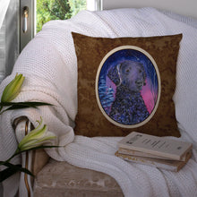 Load image into Gallery viewer, Starry Night Curly Coated Retriever Throw Pillow - 14x14 Decorative Pillow – Art for Your Home &amp; Patio