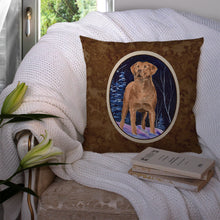 Load image into Gallery viewer, Starry Night Chesapeake Bay Retriever Throw Pillow - 14x14 Decorative Pillow – Art for Your Home &amp; Patio