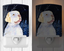 Load image into Gallery viewer, Starry Night Clumber Spaniel Ceramic Night Light SS8356CNL