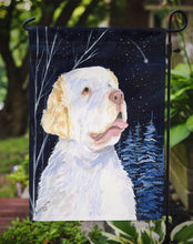Load image into Gallery viewer, Starry Night Clumber Spaniel Garden Flag – Decorative Outdoor Yard Flag