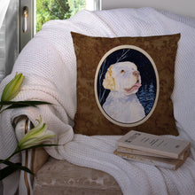 Load image into Gallery viewer, Starry Night Clumber Spaniel Throw Pillow - 14x14 Decorative Pillow – Art for Your Home &amp; Patio