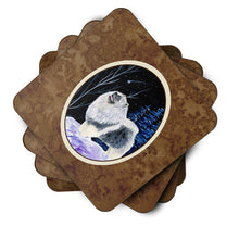 Load image into Gallery viewer, Starry Night Keeshond Coasters - Set of 4 Lightweight Foam, Absorbent Drink Coasters