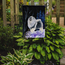 Load image into Gallery viewer, Starry Night Keeshond Garden Flag – Decorative Outdoor Yard Flag