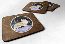 Load image into Gallery viewer, Starry Night Australian Shepherd Coasters - Set of 4 Lightweight Foam, Absorbent Drink Coasters