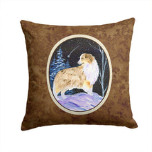 Load image into Gallery viewer, Starry Night Australian Shepherd Throw Pillow - 14x14 Decorative Pillow – Art for Your Home &amp; Patio