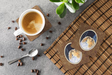 Load image into Gallery viewer, Starry Night Collie Coasters - Set of 4 Lightweight Foam, Absorbent Drink Coasters