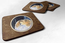 Load image into Gallery viewer, Starry Night Collie Coasters - Set of 4 Lightweight Foam, Absorbent Drink Coasters