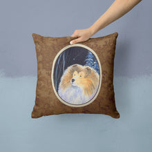Load image into Gallery viewer, Starry Night Collie Throw Pillow - 14x14 Decorative Pillow – Art for Your Home &amp; Patio