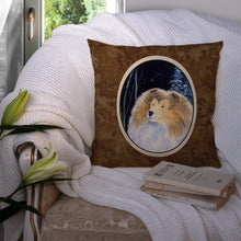 Load image into Gallery viewer, Starry Night Collie Throw Pillow - 14x14 Decorative Pillow – Art for Your Home &amp; Patio