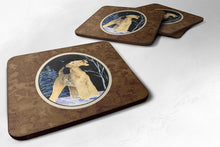 Load image into Gallery viewer, Starry Night Airedale Coasters - Set of 4 Lightweight Foam, Absorbent Drink Coasters
