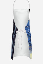 Load image into Gallery viewer, Starry Night Japanese Chin Apron – Artist-Designed Kitchen, BBQ &amp; Craft Apron