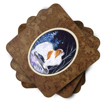 Load image into Gallery viewer, Starry Night Japanese Chin Coasters - Set of 4 Lightweight Foam, Absorbent Drink Coasters