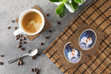 Load image into Gallery viewer, Starry Night Japanese Chin Coasters - Set of 4 Lightweight Foam, Absorbent Drink Coasters