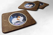 Load image into Gallery viewer, Starry Night Japanese Chin Coasters - Set of 4 Lightweight Foam, Absorbent Drink Coasters