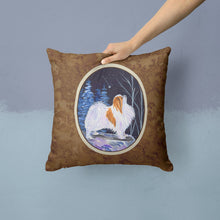 Load image into Gallery viewer, Starry Night Japanese Chin Throw Pillow - 14x14 Decorative Pillow – Art for Your Home &amp; Patio