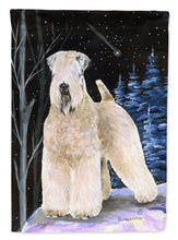 Load image into Gallery viewer, Starry Night Wheaten Terrier Soft Coated Garden Flag – Decorative Outdoor Yard Flag