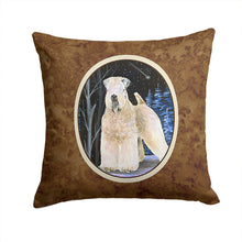 Load image into Gallery viewer, Starry Night Wheaten Terrier Soft Coated Throw Pillow - 14x14 Decorative Pillow – Art for Your Home &amp; Patio