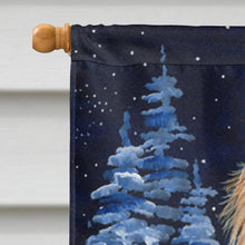 Load image into Gallery viewer, Starry Night Yorkie Flag Canvas House Size