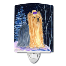 Load image into Gallery viewer, Starry Night Yorkie Ceramic Night Light SS8365CNL