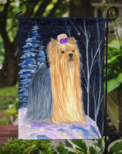 Load image into Gallery viewer, Starry Night Yorkie Garden Flag – Decorative Outdoor Yard Flag