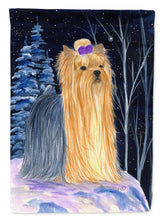 Load image into Gallery viewer, Starry Night Yorkie Garden Flag – Decorative Outdoor Yard Flag