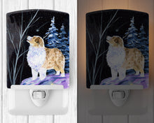 Load image into Gallery viewer, Starry Night Australian Shepherd Ceramic Night Light SS8367CNL