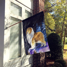 Load image into Gallery viewer, Starry Night Sheltie Flag Canvas House Size