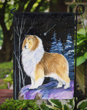 Load image into Gallery viewer, Starry Night Sheltie Garden Flag – Decorative Outdoor Yard Flag