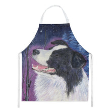 Load image into Gallery viewer, Starry Night Border Collie Apron – Artist-Designed Kitchen, BBQ &amp; Craft Apron
