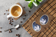 Load image into Gallery viewer, Starry Night Japanese Chin Coasters - Set of 4 Lightweight Foam, Absorbent Drink Coasters