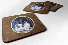 Load image into Gallery viewer, Starry Night Japanese Chin Coasters - Set of 4 Lightweight Foam, Absorbent Drink Coasters