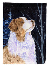 Load image into Gallery viewer, Starry Night Australian Shepherd Flag Canvas House Size