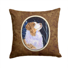 Load image into Gallery viewer, Starry Night Australian Shepherd Throw Pillow - 14x14 Decorative Pillow – Art for Your Home &amp; Patio