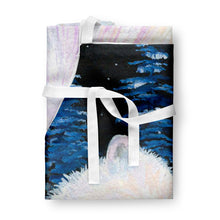 Load image into Gallery viewer, Starry Night Samoyed Apron – Artist-Designed Kitchen, BBQ &amp; Craft Apron