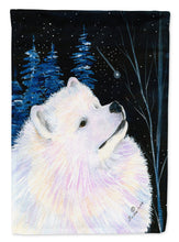 Load image into Gallery viewer, Starry Night Samoyed Garden Flag - Outdoor Decorative Yard Flag