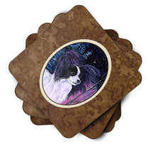 Load image into Gallery viewer, Starry Night Papillon Coasters - Set of 4 Lightweight Foam, Absorbent Drink Coasters