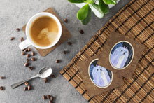 Load image into Gallery viewer, Starry Night Maltese Coasters - Set of 4 Lightweight Foam, Absorbent Drink Coasters