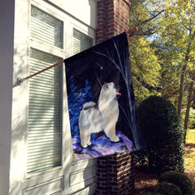 Load image into Gallery viewer, Starry Night Keeshond Flag Canvas House Size