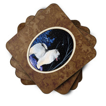 Load image into Gallery viewer, Starry Night Keeshond Coasters - Set of 4 Lightweight Foam, Absorbent Drink Coasters