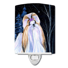 Load image into Gallery viewer, Starry Night Shih Tzu Ceramic Night Light SS8381CNL